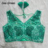 Rk Blouse Embroidery Work Apple Cut Party Wear Blouse Wholesale Market In Surat
